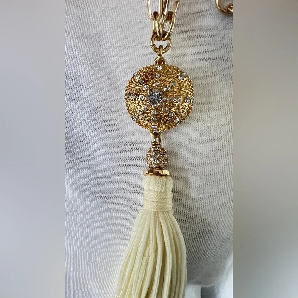 Lilly Pulitzer Sand Dune Tassel Necklace - Picture 3 of 11